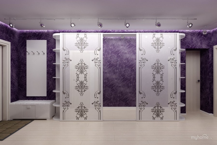 Фиолетовая прихожая