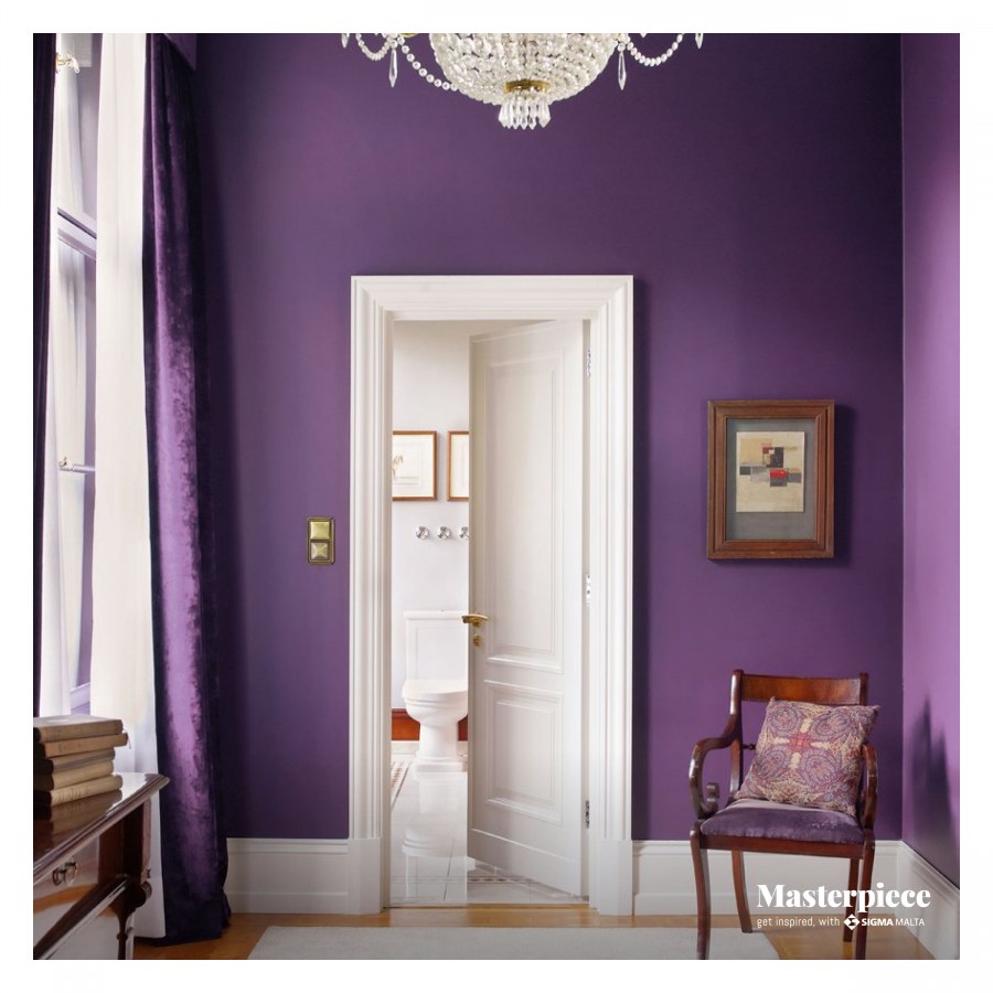 Прихожая в лиловых тонах