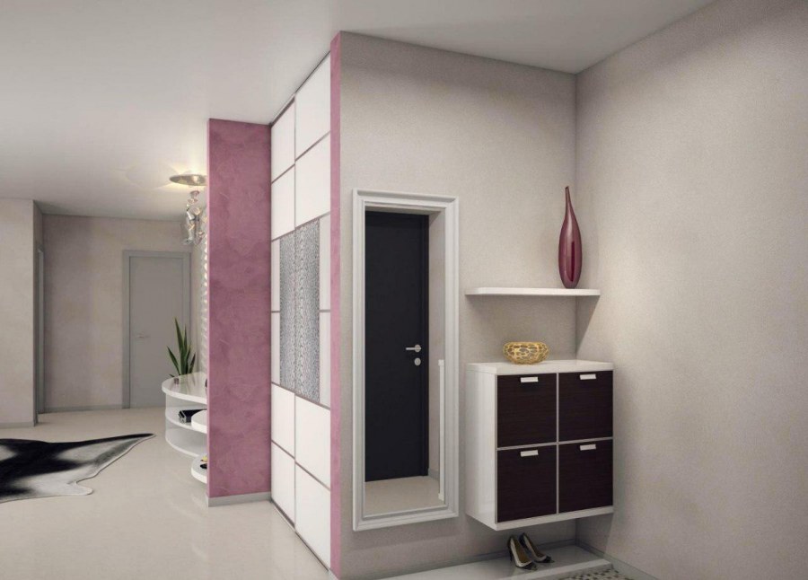 Розовая прихожая
