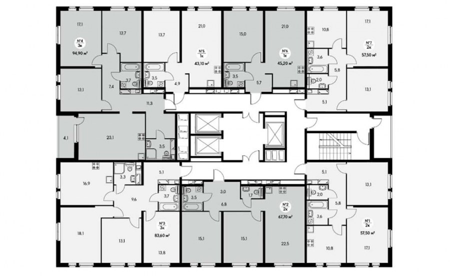 Пик планировки этажей