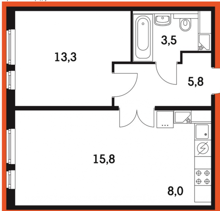 Пик Бунинские Луга евродвушка