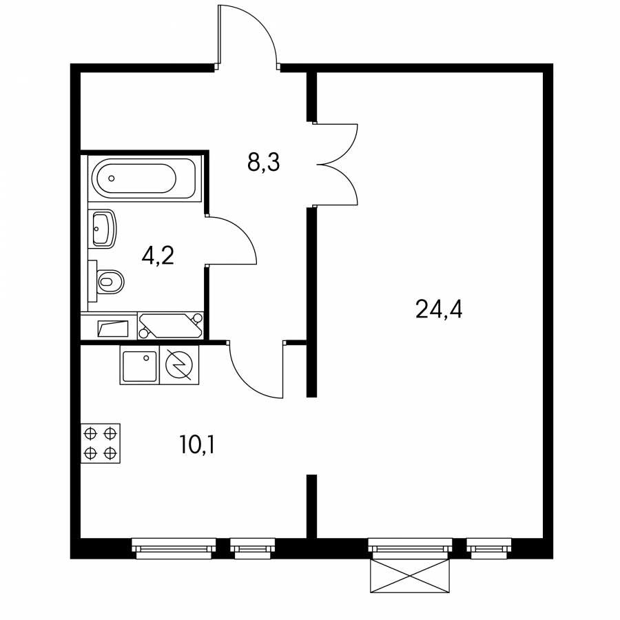 ЖК Жемчужина Зеленограда планировка