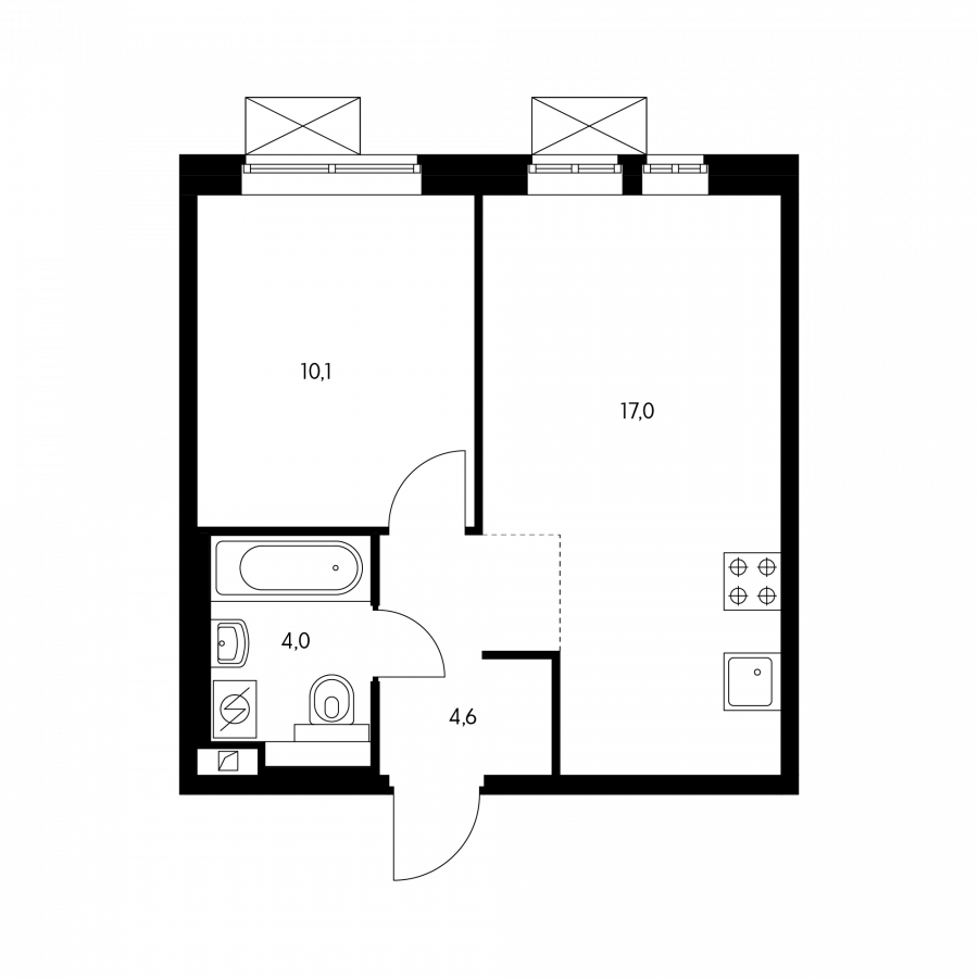 Пик планировки 35,7