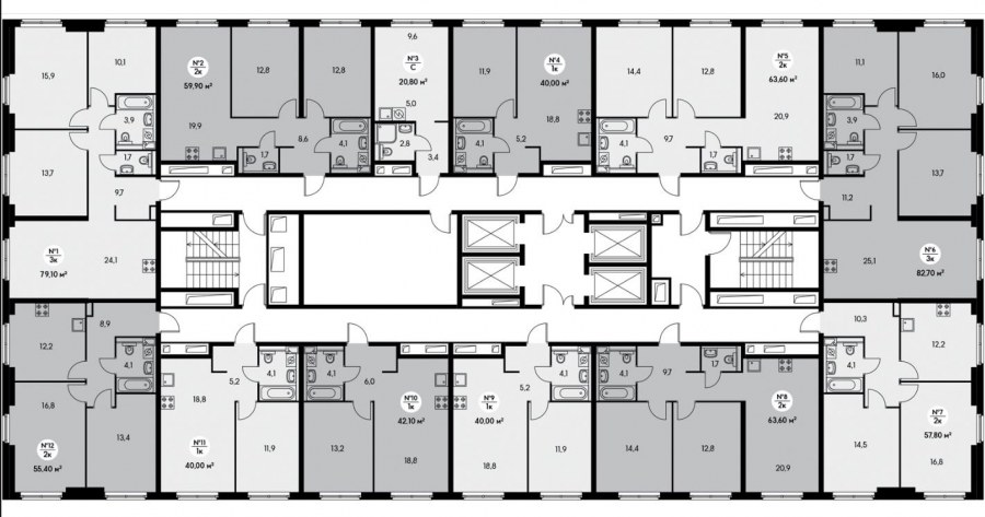 ЖК Поляны к4 секция 13