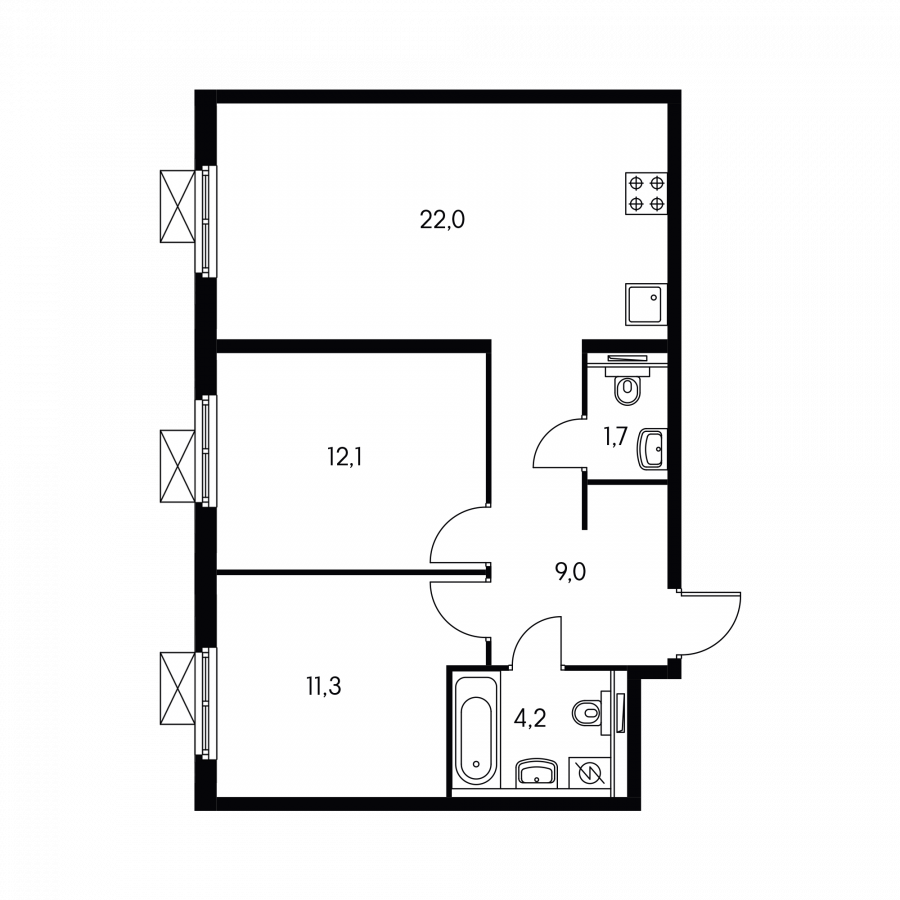Митино парк планировка квартир 2