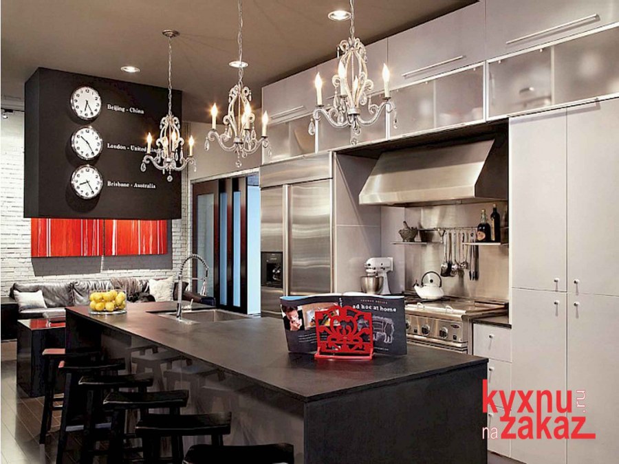 Кухня в черном цвете