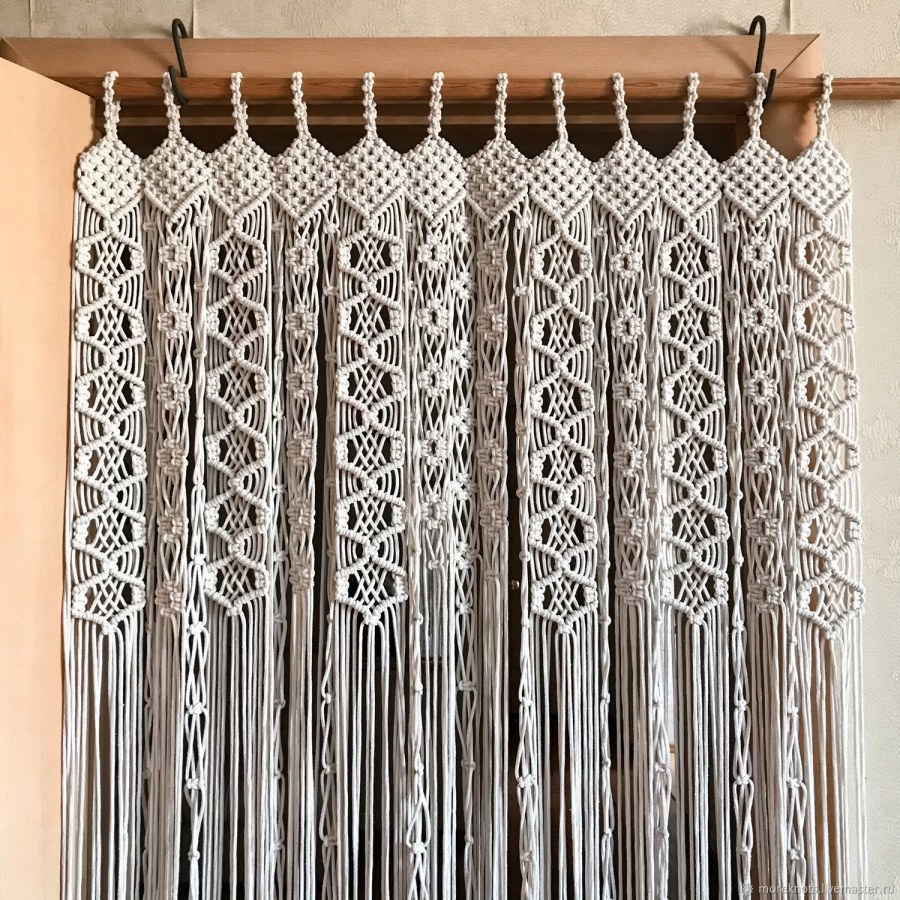 Макраме шторы на окна