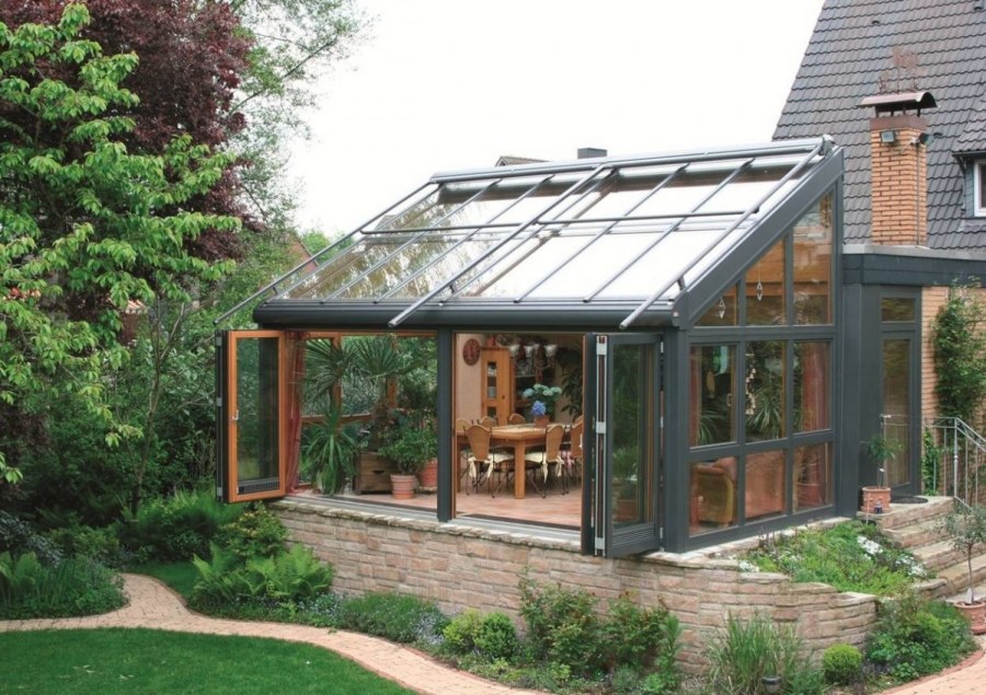 Безрамное остекление для барнхаус