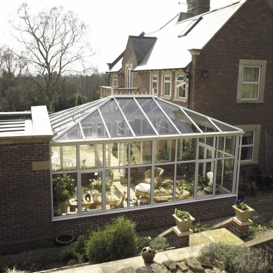 Пристроенная оранжерея зимний сад