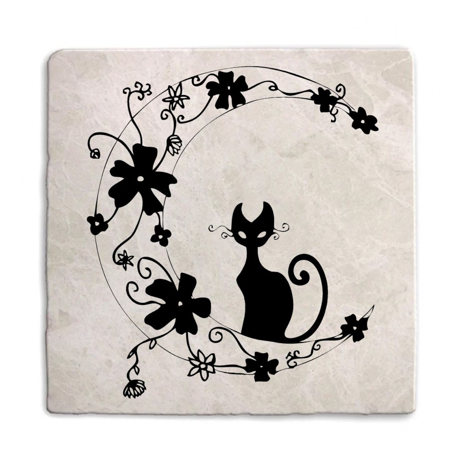 Тату черный кот эскизы