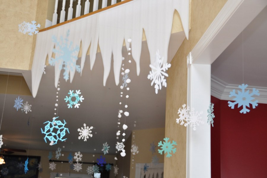 Новогоднее украшение потолка