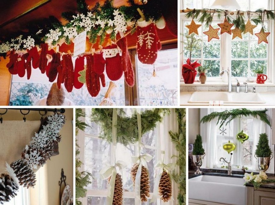 Новогодний декор окон