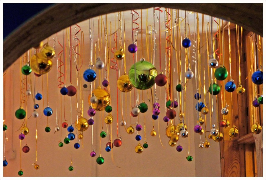 Украшение потолка к новому году