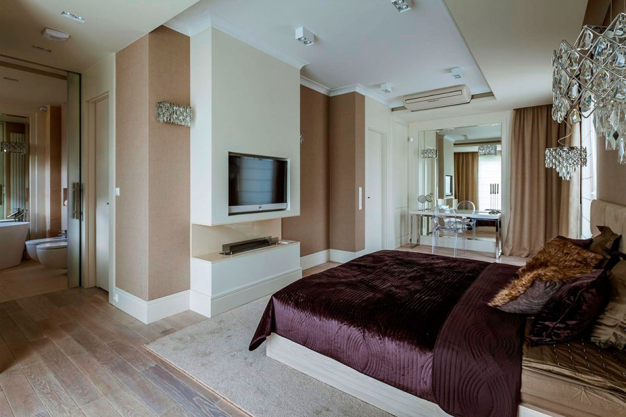 Необычная планировка спальни