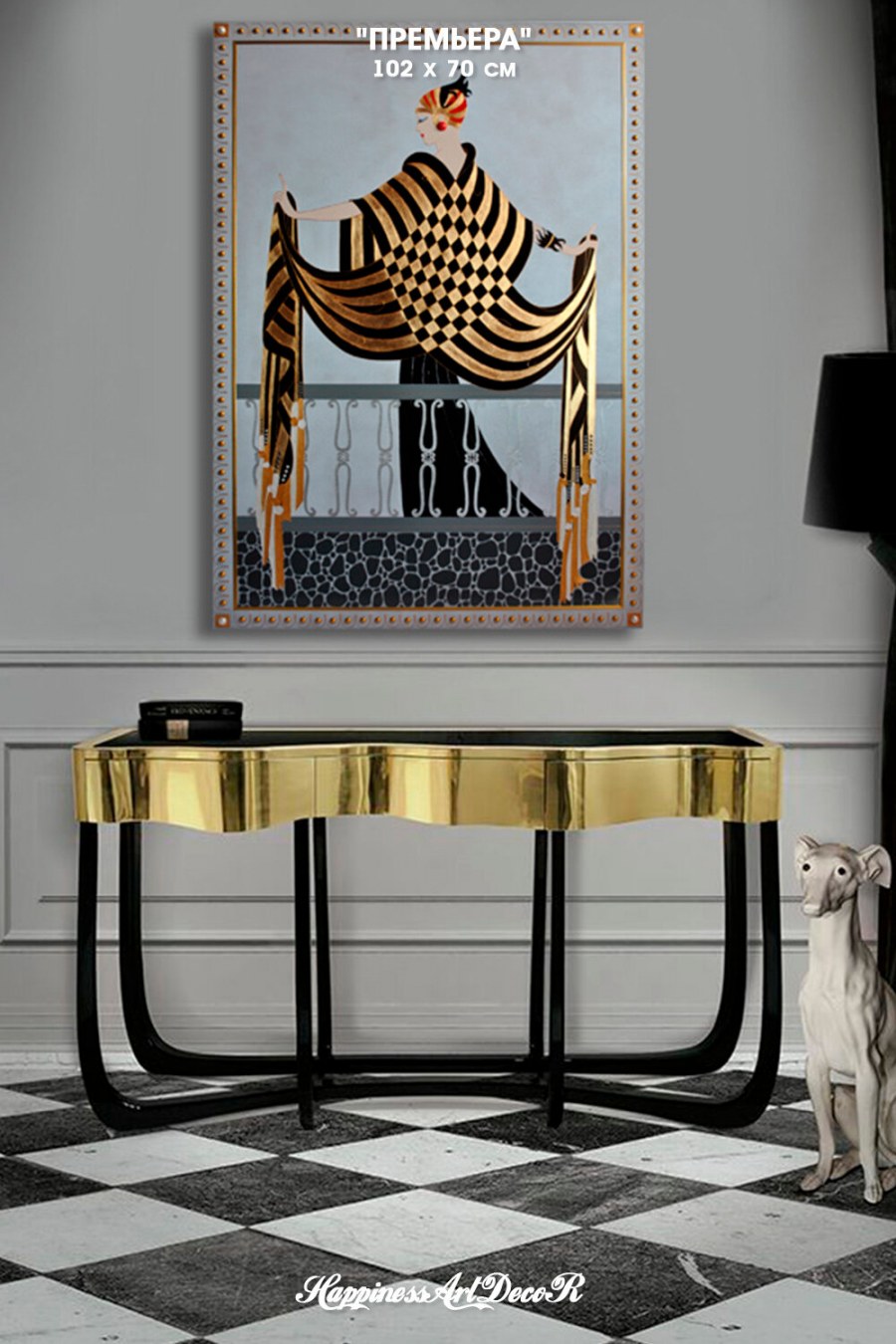 Картины арт деко в интерьере