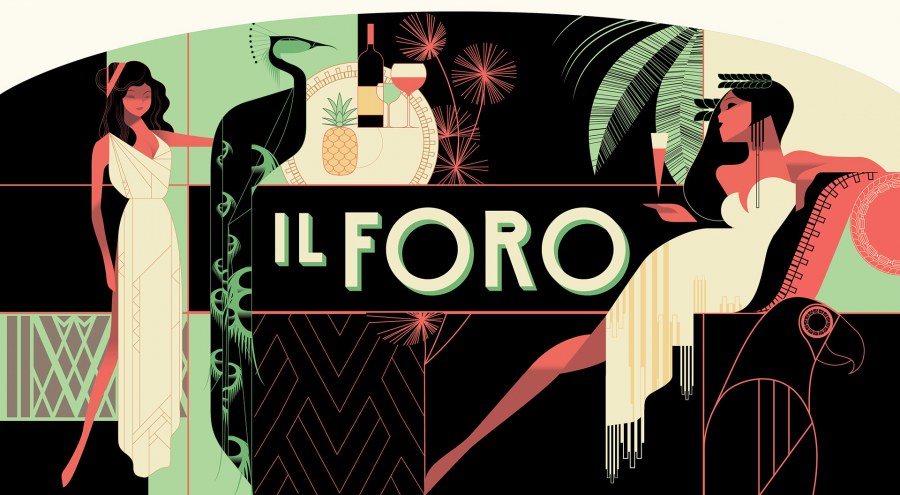 Рекламный плакат арт деко