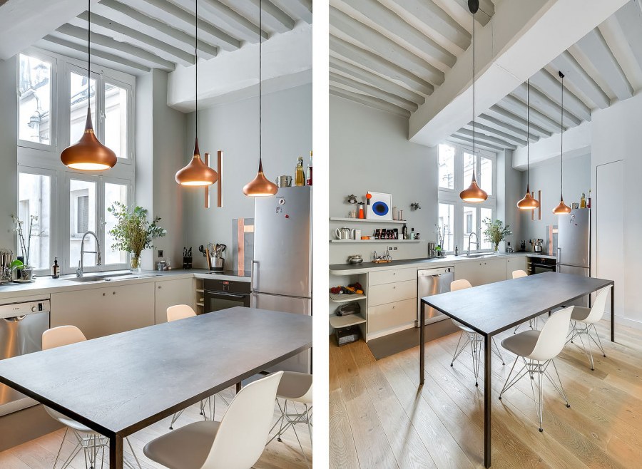 Парижская кухня интерьер