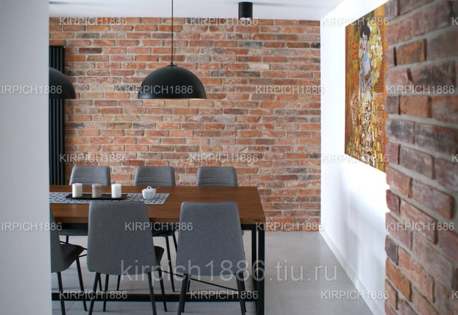 Отделка квартир старым кирпичом 19 - 18 века