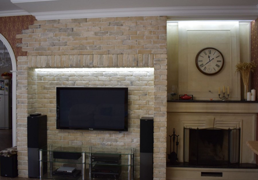 Интеркам старый кирпич в интерьере 28401 фото