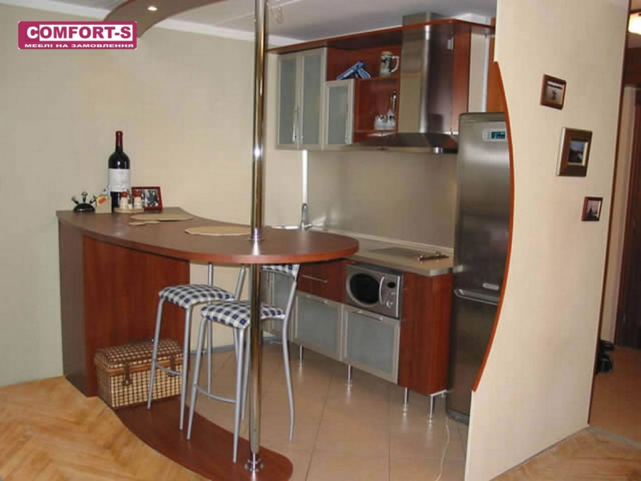 Кухня с желтой столешницей