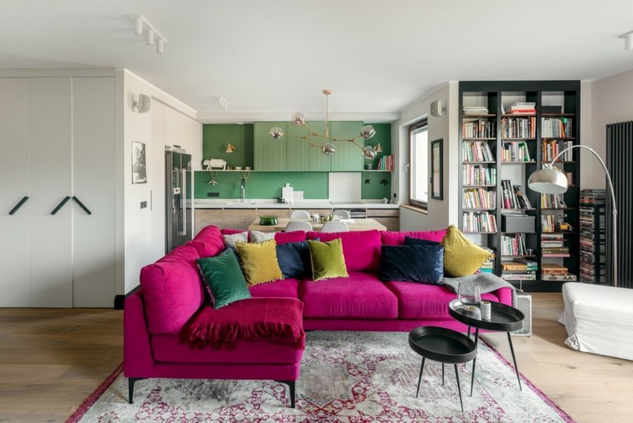 Яркие акценты в интерьере