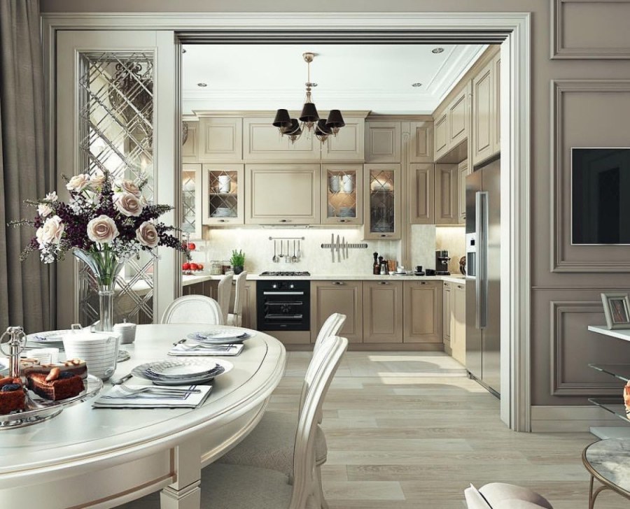 Красивые кухни в неоклассическом стиле