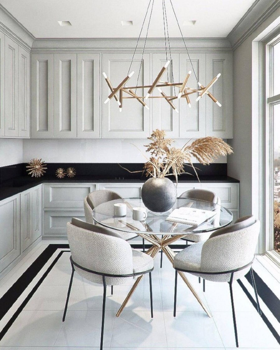 Интерьер кухни в стиле современной классики