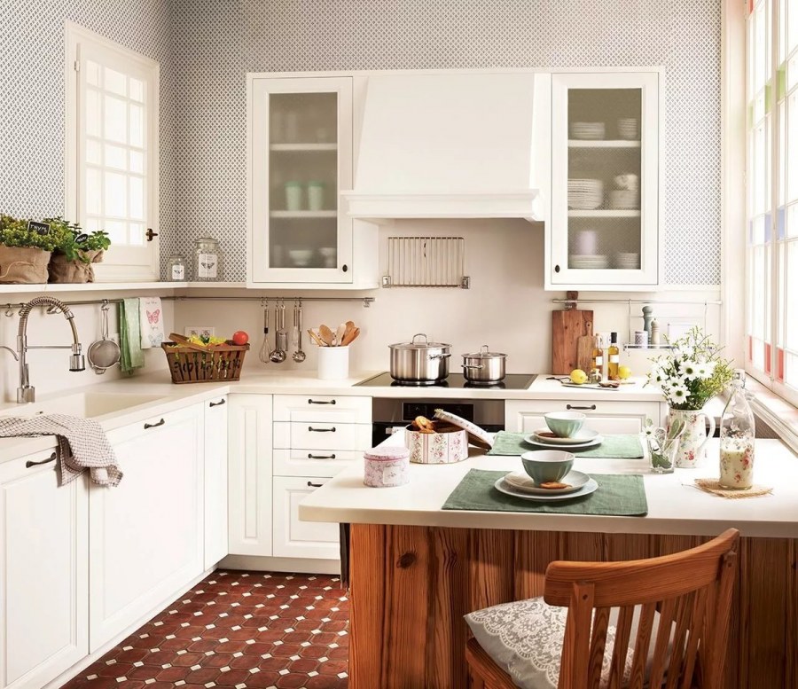 Уютный интерьер кухни