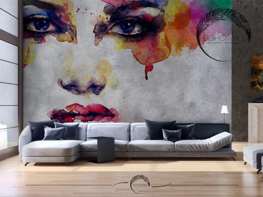 Фрески лофт в интерьере