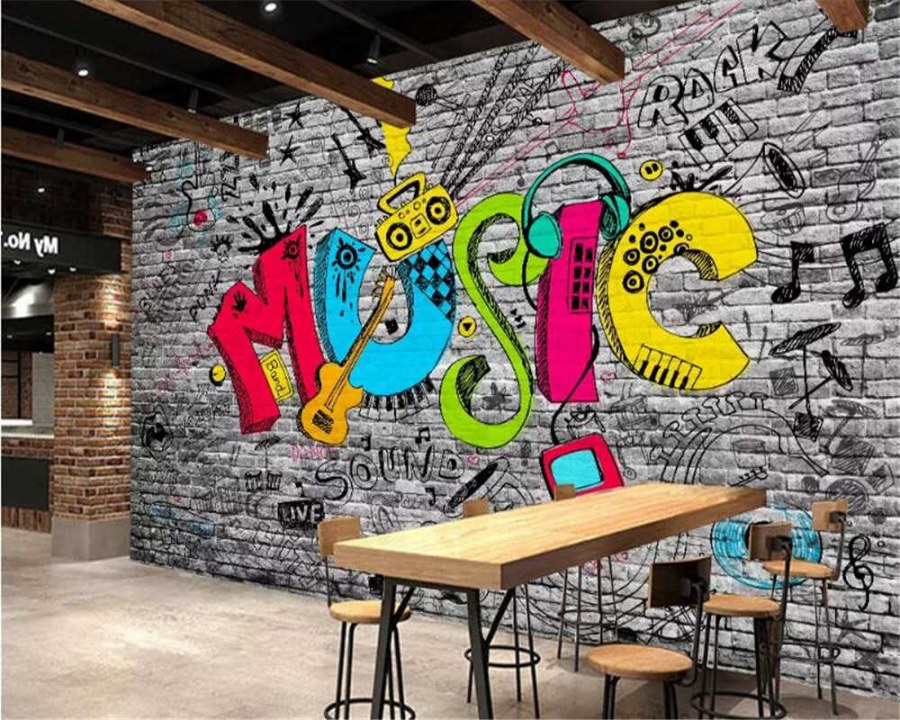 Фотообои стена с граффити