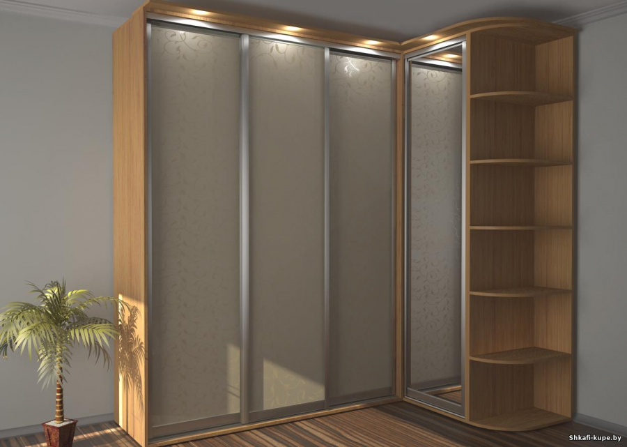 Угловой шкаф купе