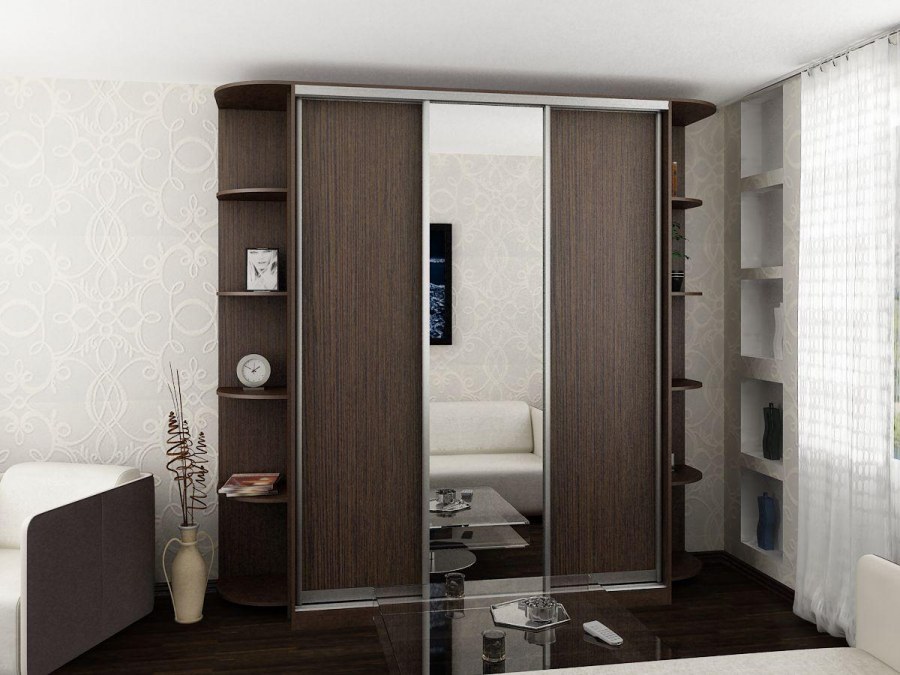 Шкаф-купе 1600х2400х600 с зеркалами