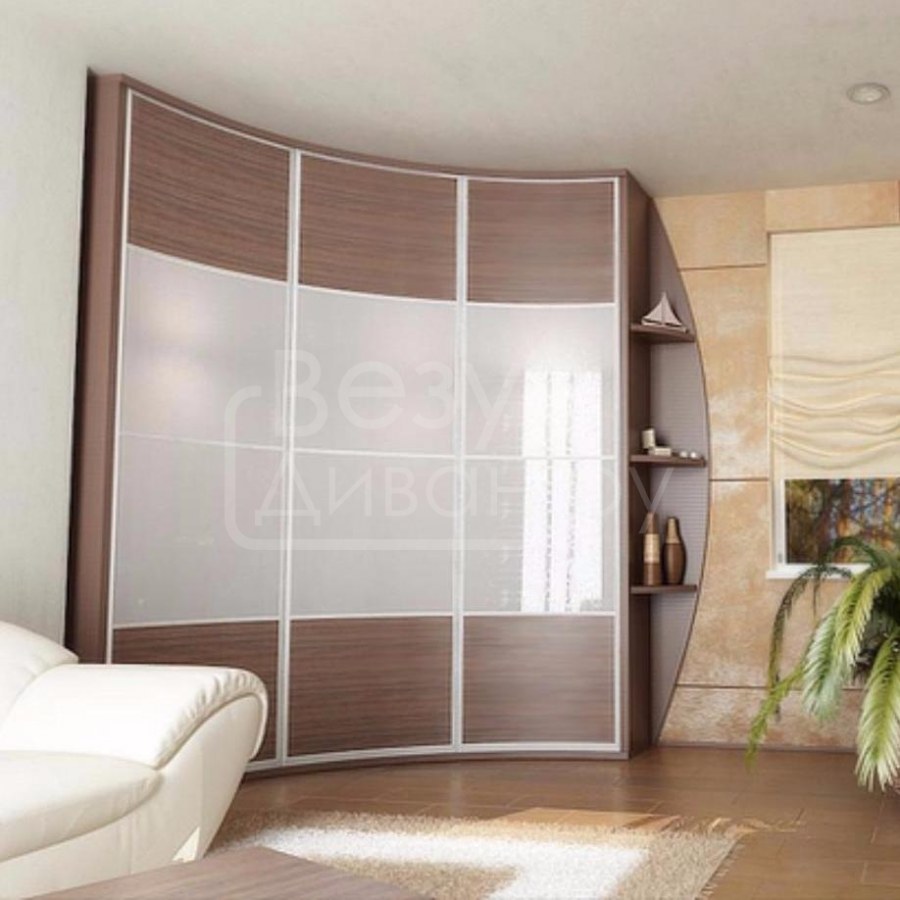 Шкаф-купе радиусный 3-1 аристо