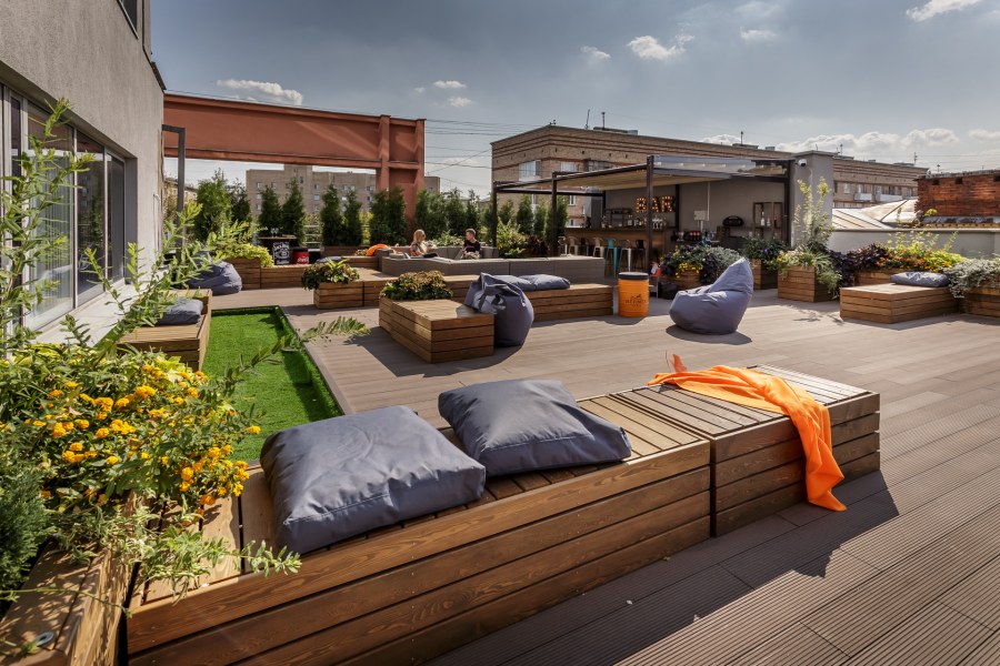 Эксплуатируемая кровля терраса