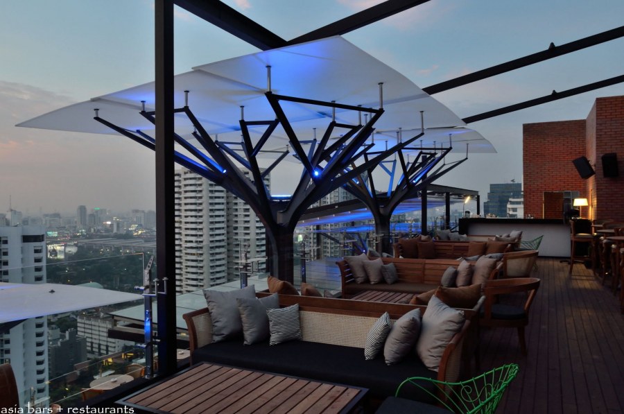 Кафе на крыше интерьер