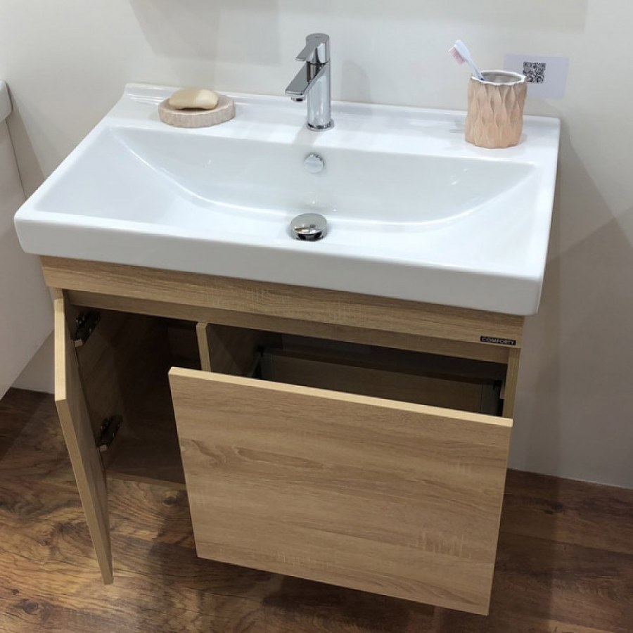 Тумба умывальник Comforty Тромсе 60 дуб сонома