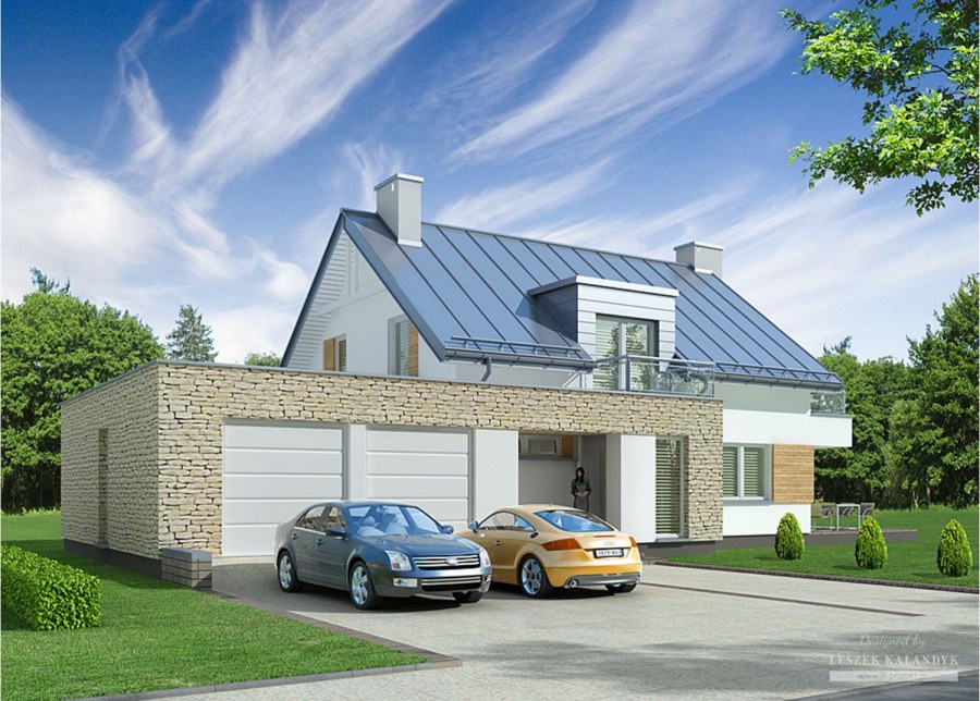 Домик с гаражом