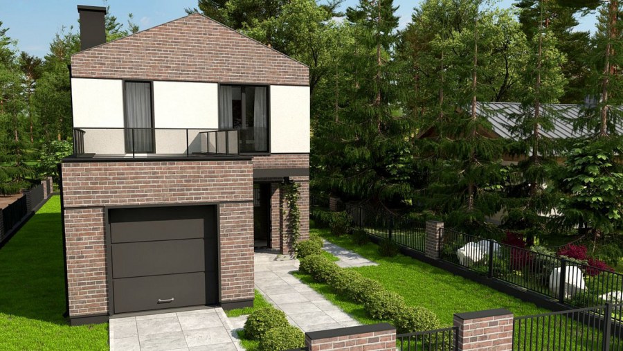 Z500 проекты двухэтажных домов с гаражом