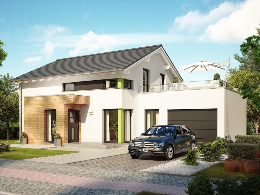 Домик с гаражом