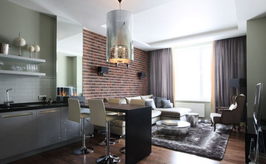 Кухня совмещенная с гостиной