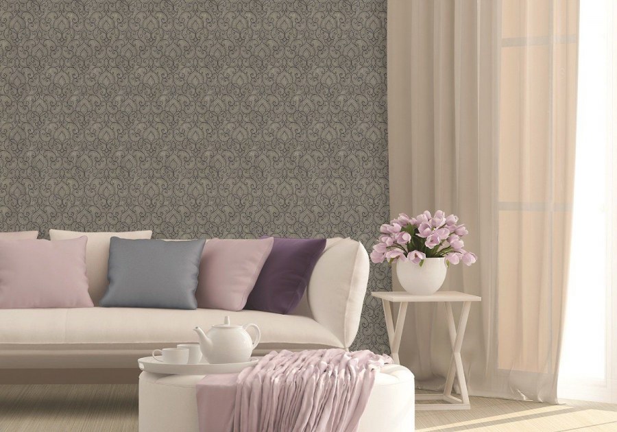 Спальня в нежно розовых тонах