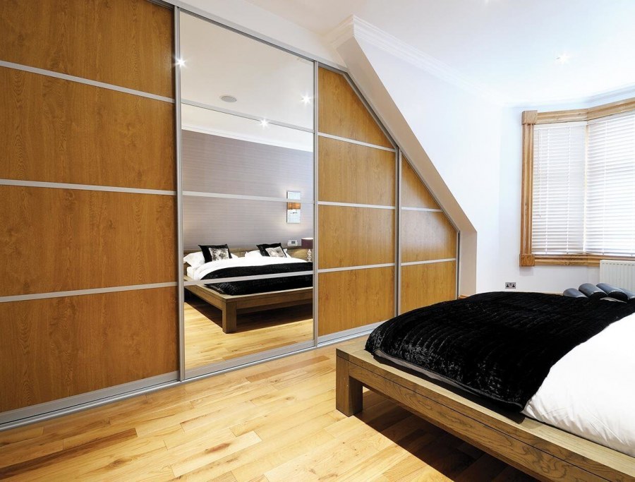 Мансардный шкаф купе