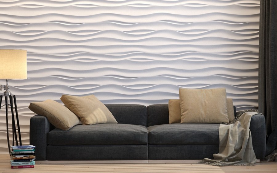 Гипсовая 3d панель скала