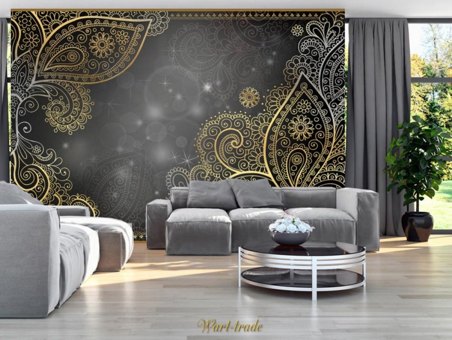 Фотообои с золотом