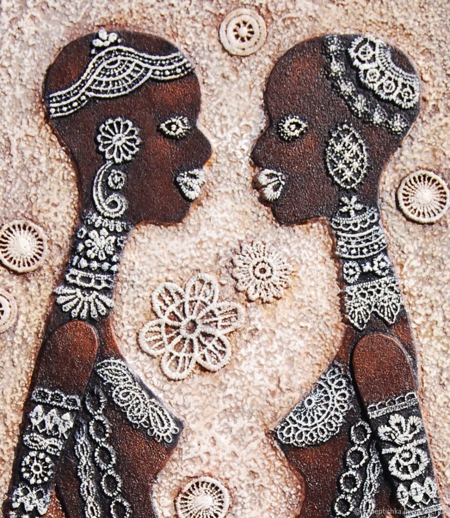 Картина в африканском стиле абстракция