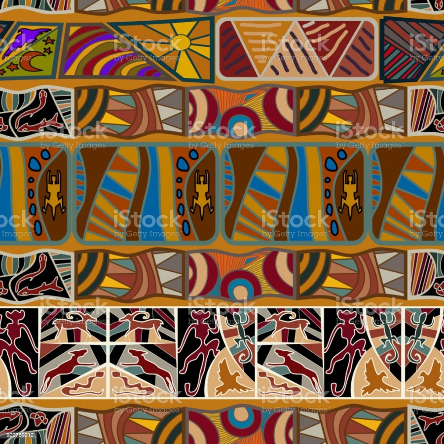Орнамент в африканском этно стиле