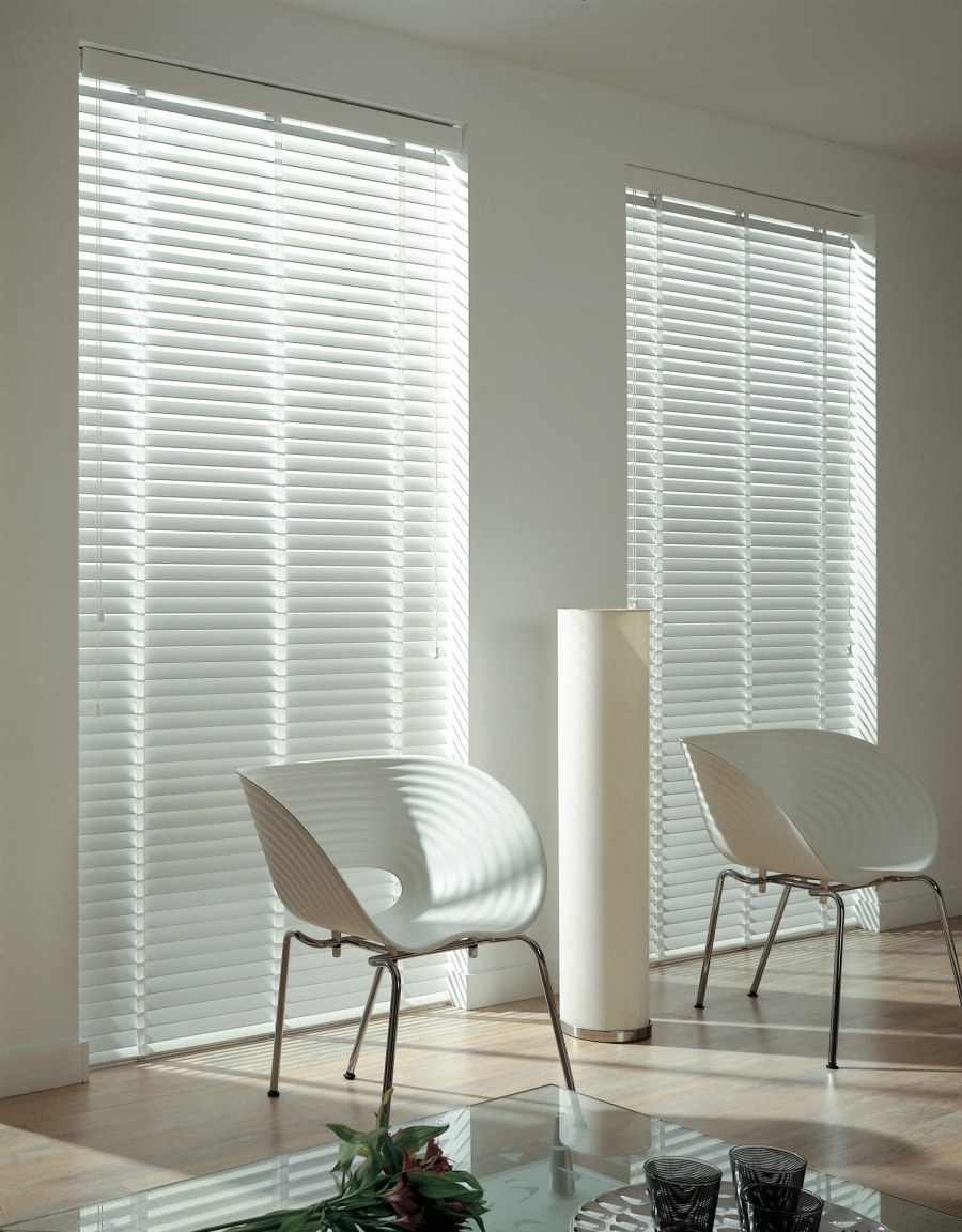 Горизонтальные жалюзи - белые