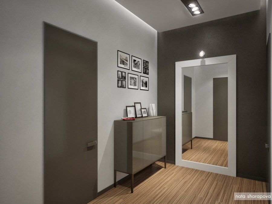 Серо коричневый коридор