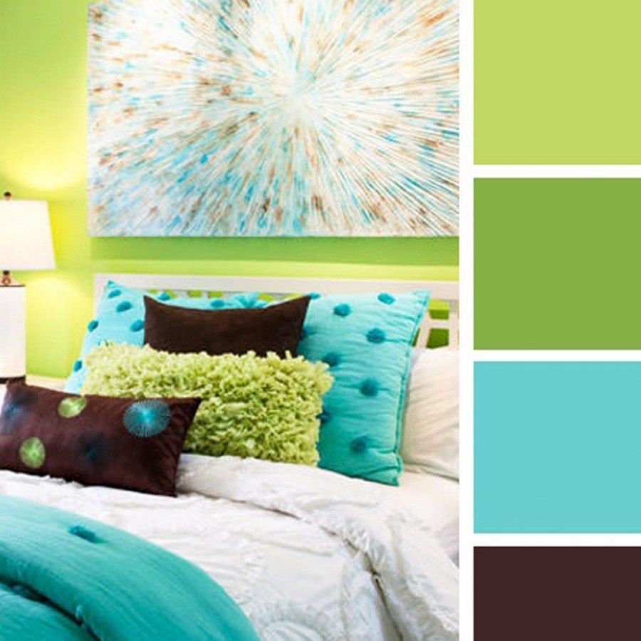Сочетание цветов с бирюзовым в интерьере палитра