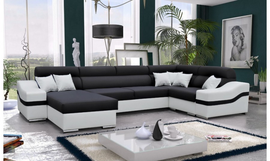 Большие диваны в интерьере